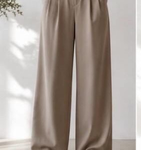 High-Waist Wide Leg Trousers