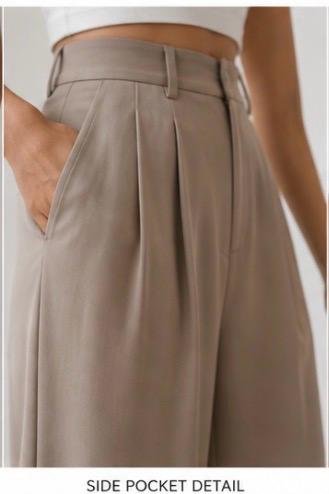 High-Waist Wide Leg Trousers - Image 2